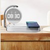 Luocute Bedside Lamp with Alarm Clock, 15W Wireless Charging USB