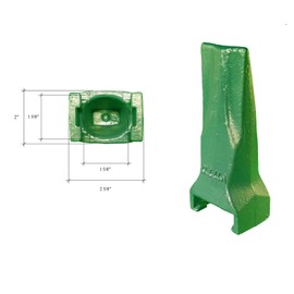 5 - Esco Style - Super V - Backhoe/Mini Ex Bucket Dirt Teeth w/Pins - V17TYL