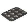 MASTERPRO MPHB98 Non-Stick 12 Cup Patty Pan, Black