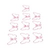 100 Pcs Shaped Paper Clips Pink Butterflies Shape Metal Cute