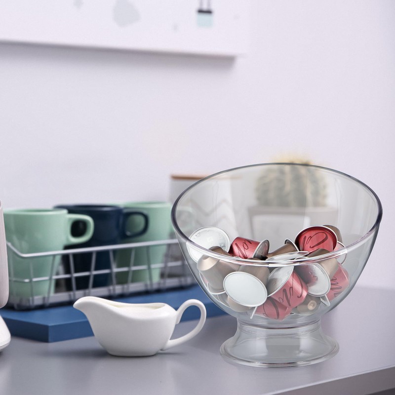 BIMUYI Coffee Capsule Container, Creamer Holder, Coffee Pod Organizer Bowl