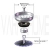 VARNAHOME Kitchen Sink Basket Strainer Replacement for US Standard Drains