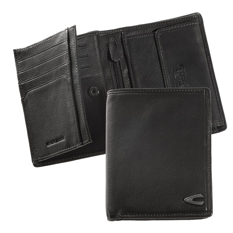 camel active Vegas Herren Geldbörse Hochformat RFID Leder Mittelgroß Schwarz