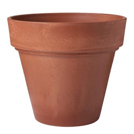 PSW Arcadia Garden Products OT41TC Plastic/Stone/Wood Composite Traditional Pot, No Drainage Hole (Drillable), 16 by 13.5-Inch, Terra Cotta Color, 16 x 13.5