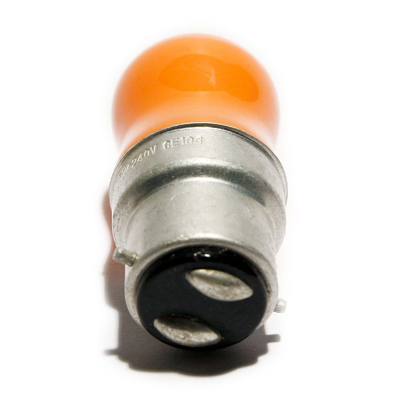 Crompton 2X Pygmy 15w Amber Bayonet Cap Perfect for Sign