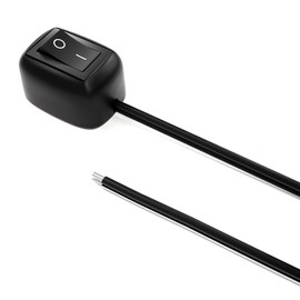 Jtron Car DIY Switches Water Drop Shape Button Switches Off/ON DC 12V for Fog Lights,DRL,LED Light Bar, etc (Total:39.3" in)