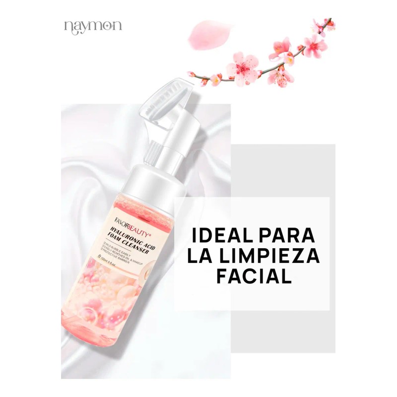 Espuma Limpiador Facial Acido Hialuronico Hidratante 150ml
