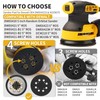 Gnellkoor 5 Inch 8 Holes Hook Loop Orbital Sander Metal