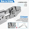 JSHANMEI Fishing Crimping Tool Heavy Duty Crimper Pliers with Crimp
