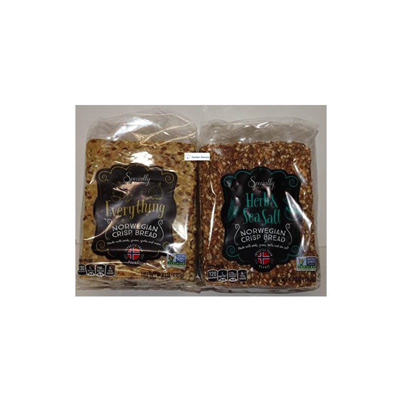 Specially Selected Everything and Herb & Sea Salt Norwegian Crisp