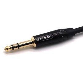 SiYear 6,35 TRS Verbindungskabel, 1/4 Zoll auf XLR-Buchse, 1/4 Zoll auf XLR 3-polig, symmetrisches Patchkabel (3 m)