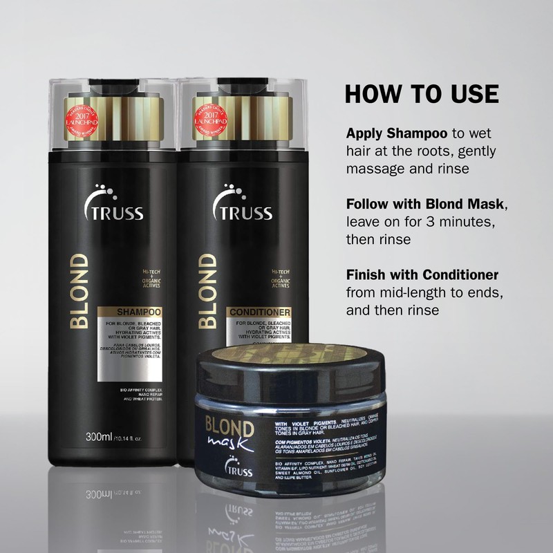 TRUSS Purple Shampoo & Toner for Blonde Hair - Blond