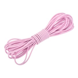 DMiotech 3mm Shock Cord, 7.6 M Pink Bungee Cord Tent Pole Shock Cord Round Elastic Kayak Rope Stretch String Marine Grade Heavy Polyester for DIY Projects Tie Downs