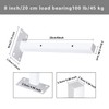 Shelf Bracket, 200 mm Shelf Brackets, Heavy Duty Angle, White,