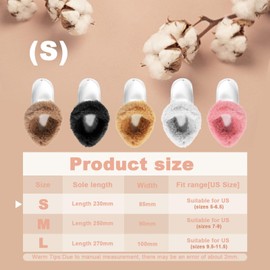 Warm Insoles, Fur Lined Insoles for Women, Warm Insoles for Shoes, Soft Removable Thermal Shoe Insoles for Outdoor and Indoor Use (S, Brown)