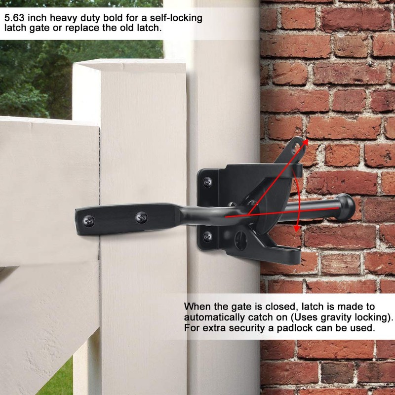 Favengo Garden Gate Latch Stainless Steel Garden Gate Latch Throw