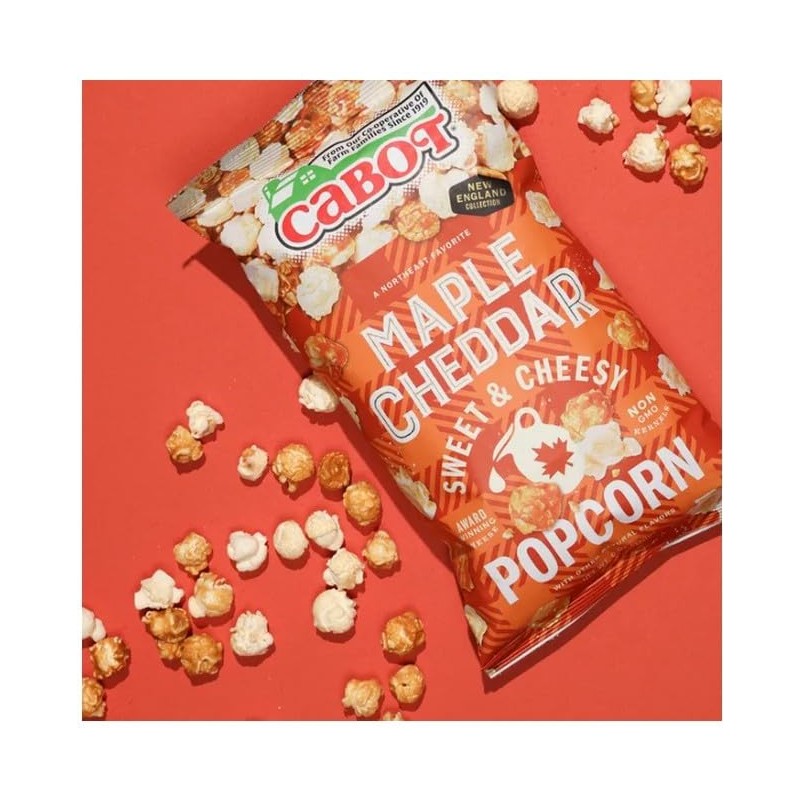 Cabot Maple Cheddar Popcorn 1x 6oz bag