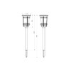 Galix Solar Garden Light with Flame Effect