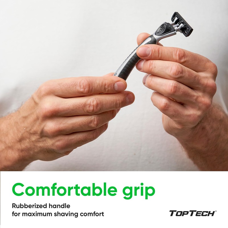 TopTech PRO 3 Razors for Men - Manual Shaving Razor
