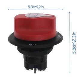 VOZINMOST Battery Disconnect Switch 12-48 V ON-Off Power Battery Switches 200A, Max. 32V DC 200A Cont 300A INT Battery Master Cut Shut Off Isolator Switch for Car Yacht Truck Boat