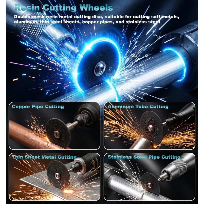Cutting Wheel Set, 44Pcs Pro Cutting Wheels Kit for Dremel