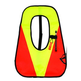 Innovative Deluxe Snorkel Vest with Plastic Valve (Orange/Yellow, Child)