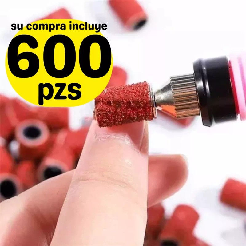 Universo en Linea 600 Lija Barril Para Drill Pulidor Manicure