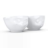 Medium bowls, dip bowls, set of 4 grinding, kissing mouth,