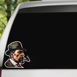Generic Gentlemen Cigars Elite Smoker Vinyl Bumper Decal Sticker for Windows, Cars, SUVs, Bikes, Laptops, Notebooks etc Waterproof 5 inches, Manz245
