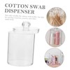 STOBAZA 4pcs Cotton Swab Dispenser Organizers with Lid Compact Bathroom