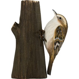 WILDLIFEGARDEN Wildlife Garden WG4443 DecoBird Forest Tree Runner - Hand Carved Decorative Wooden Bird - Small European Birds