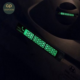 Opum Car Decorations Car Parking Number Plates Car Phone Number Plates Luminous Parking Plates Parking Plates Parking Cards Car Parking Plates Phone Number Boards / 오품 차량장식 차량용주차번호판 자동차전화번호판 야광주차판 주차판 주차카드 차량주차판 폰넘버보드