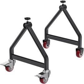 Lifeswell Wire Spool Rack, Portable Cable Caddy, Swivel Caster Wheels with Brake, Steel Fully welded Wire Rack Dispenser for up to 28" Diameter Spools, 220 lbs Capacity, Black