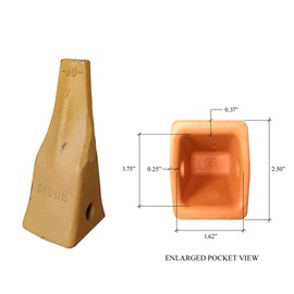 Cat Style Small Dozer Ripper Teeth with pins & retainers - 1U-3209 (7)