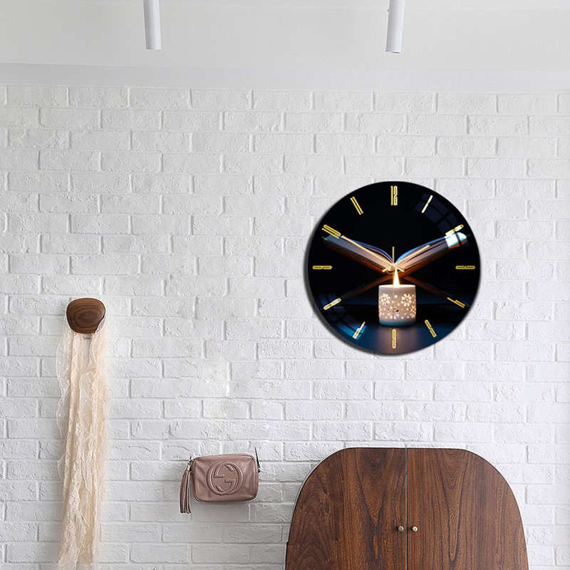 Simple Fashion Wall Clock 3D Acrylic Clock for Bedroom Living