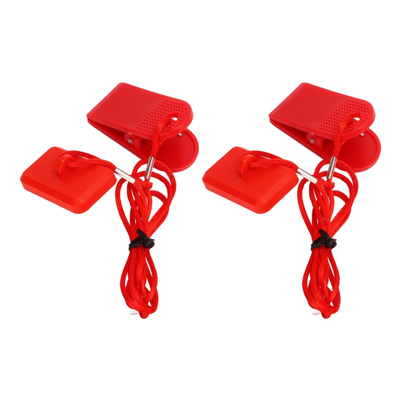 2PCS Treadmill Safety Switch Rectangular Insert ABS and Brass Treadmill