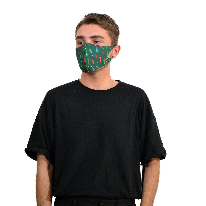 Basic Sense CHRISTMAS Copper Ion Infused Washable Reusable Face Coverings