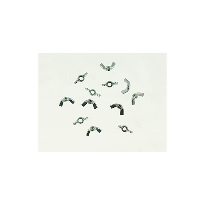 12 Pack 10-24 Zinc Plated Forged Steel Wing Nuts NT103-2432