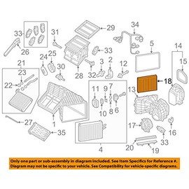 Volkswagen OEM Touareg 2011 2012 Cabin Air Filter 7P0-819-631