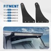 GLOBLED 50 Inch Upper Windshield Light Bar Brackets Curved Led
