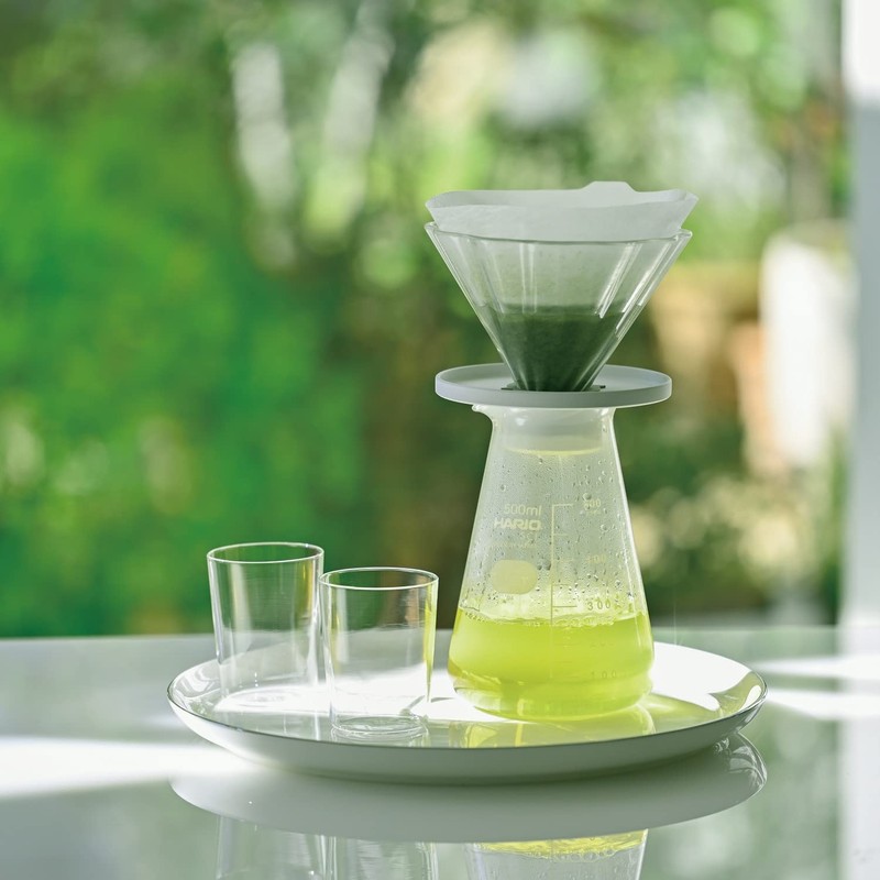 HARIO CDB-3012-W Tea Dripper Bouquet Server Set, For 1 to