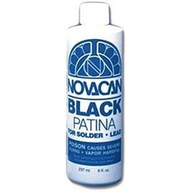 Black Patina For Lead And Solder - 16 oz Bottle Pack of 2