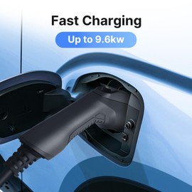 BESENERGY EV Charger Extension Cable 40Amp 20ft Charging Cord for Electric Vehicle 220V-240V Compatible All SAE J1772 Chargers