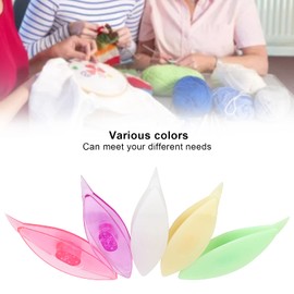 GLOGLOW 5-Piece Occhi Shuttle Kit, Colourful Plastic Wave Ships for DIY Hand Lace Lace-Making Craft Tool (3#)