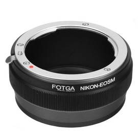 Fotga Adapter for Nikon F AI AIS mount Lens to Canon EOSM EF-M mirrorless Camera