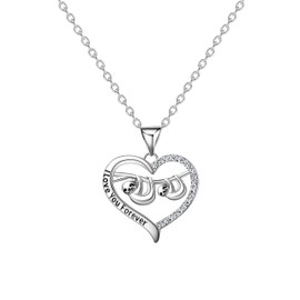 HELORET Christmas Gifts Sloth Gifts Sloth Necklace for Women “Slow Down Be Happy” Sloth Pendant Necklace Cute Animal Jewelry Gifts for Women