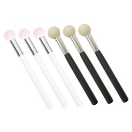 OHPHCALL 6pcs Makeup Sponge Brush with Soft Sponge for Seamless Concealer and Foundation Application Portable Cosmetic Tools for Women and Handle
