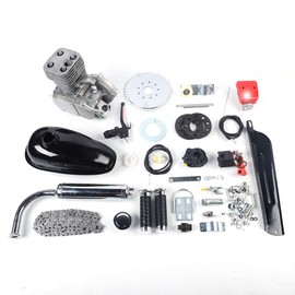 100cc Bicycle Engine Kit 2 Stroke Motorized Bike Conversion Kit Bicycle Motor Kit Assembly Gasoline Bikes Full Set W/Air-Cooling System