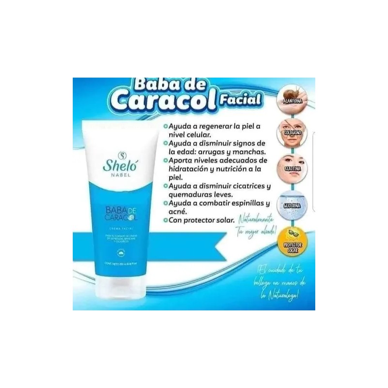 Crema Baba De Caracol Facial, Shelo Nabel