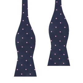 Pajarita de lunares de AUSCUFFLINKS para hombre | Pajarita de lunares para novios, Puntos rosados, Self Corbata